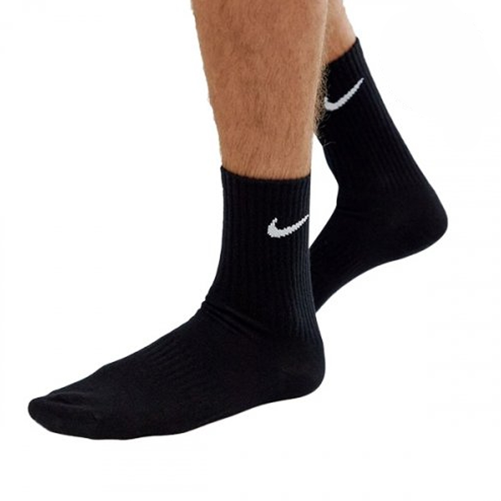 ถุงเท้าข้อยาว (3 คู่) Nike Everyday Lightweight Socks (3 Pairs) ลิขสิทธิ์แท้ NIKE Thailand][ SX7676 010 ]