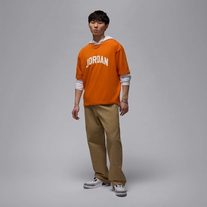 เสื้อยืดโอเวอร์ไซส์ Nike Jordan Flight Essentials Men's T-Shirt Oversized [ขอแท้ NIKE ป้ายไทย][รหัส : HQ8935 805 ]