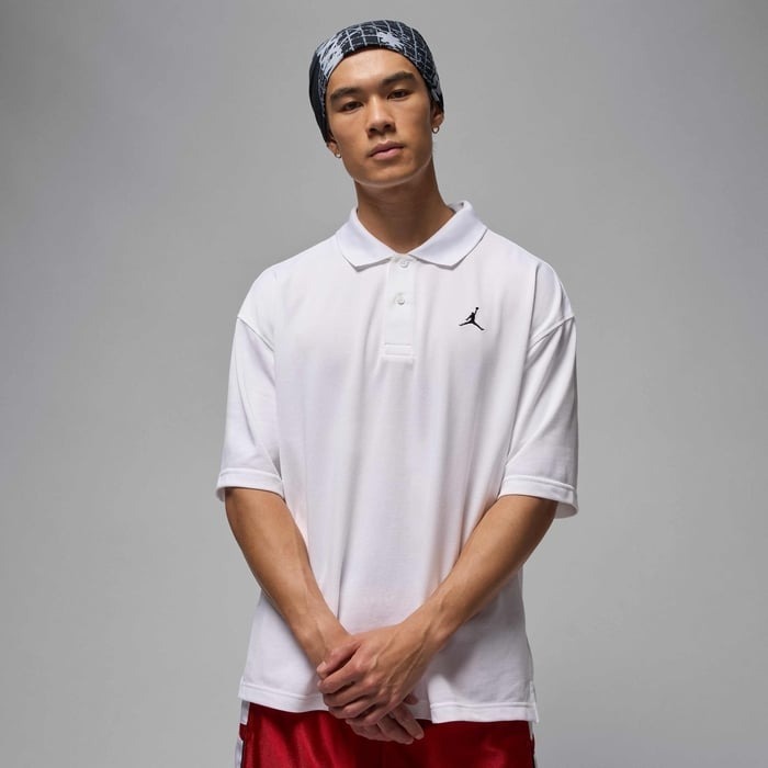 เสื้อโปโลโอเวอร์ไซส์ Nike Jordan Brooklyn Men's Polo Oversized [ขอแท้ NIKE ป้ายไทย][รหัส : IB1041 100 ]