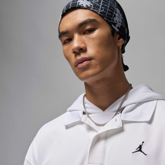 เสื้อโปโลโอเวอร์ไซส์ Nike Jordan Brooklyn Men's Polo Oversized [ขอแท้ NIKE ป้ายไทย][รหัส : IB1041 100 ]