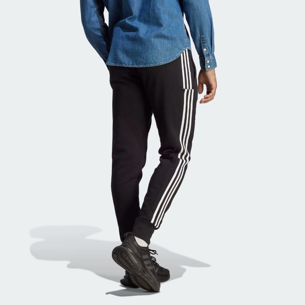กางเกงขายาว Adidas Essentials French Terry Tapered Cuff 3-Stripes Pants [ลิขสิทธิ์แท้ Adidas Thailand][รหัส: HA4337 ]