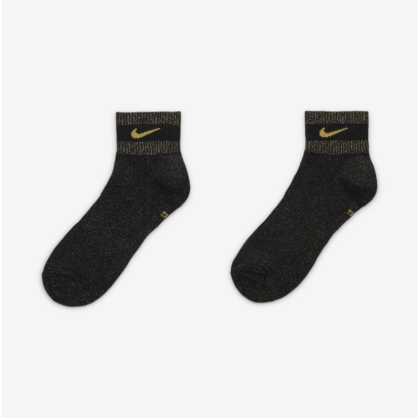 ถุงเท้า Nike Everyday Essentials Metallic Ankle Socks (1 Pair) ลิขสิทธิ์แท้ [NIKE Thailand][ FV4751-010 / FV4751-838 ]
