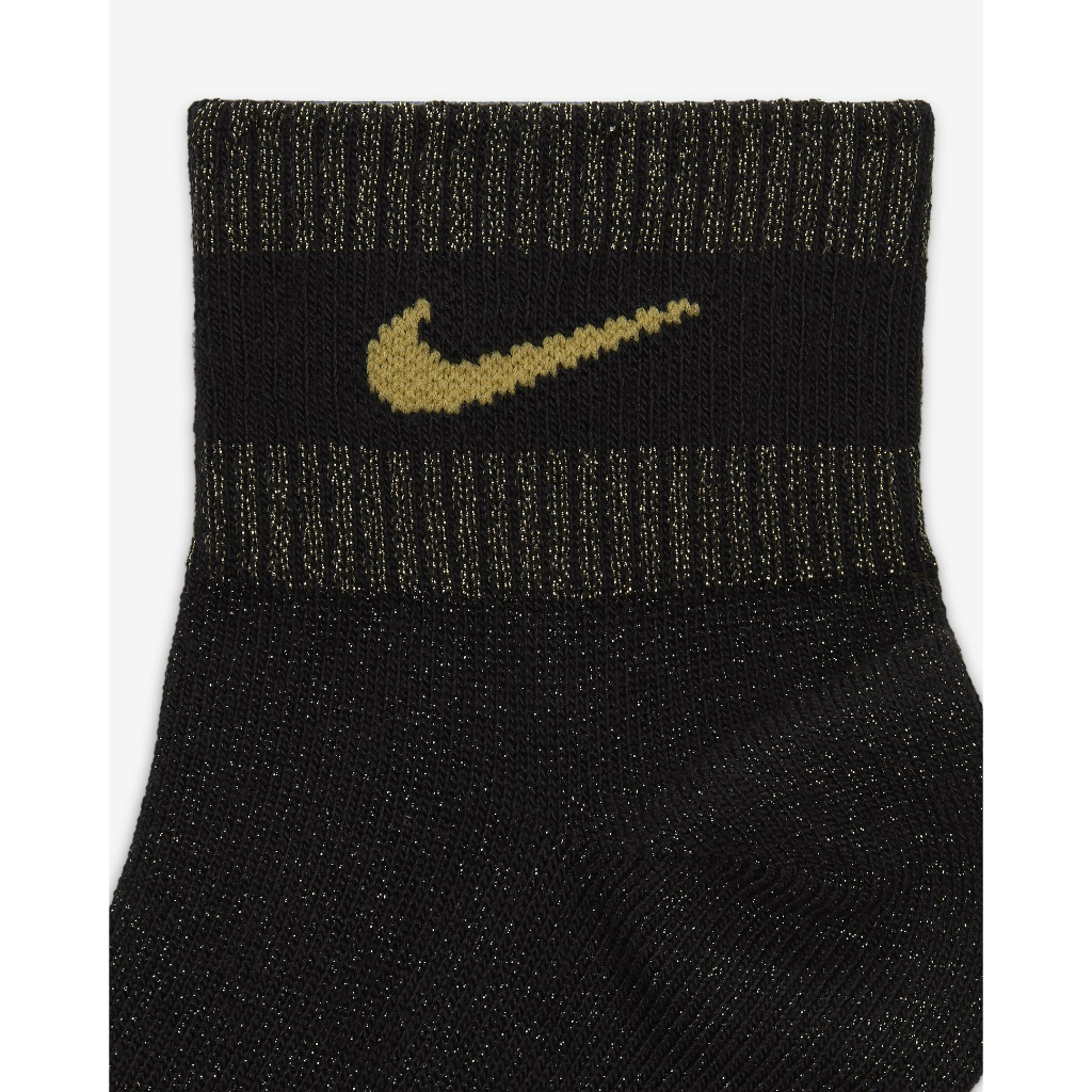 ถุงเท้า Nike Everyday Essentials Metallic Ankle Socks (1 Pair) ลิขสิทธิ์แท้ [NIKE Thailand][ FV4751-010 / FV4751-838 ]