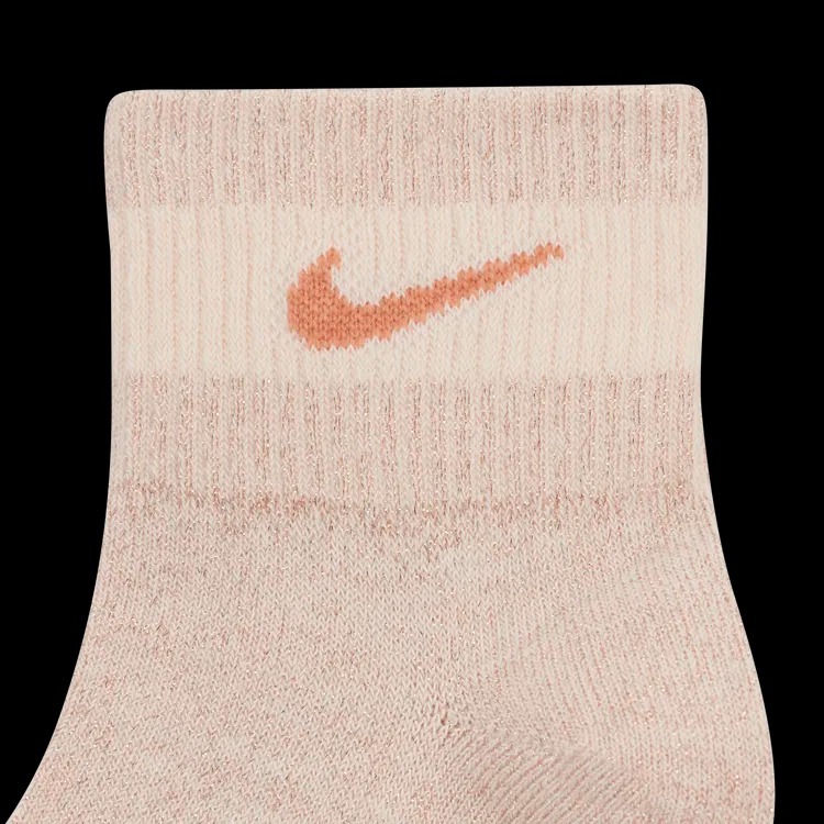 ถุงเท้า Nike Everyday Essentials Metallic Ankle Socks (1 Pair) ลิขสิทธิ์แท้ [NIKE Thailand][ FV4751-010 / FV4751-838 ]