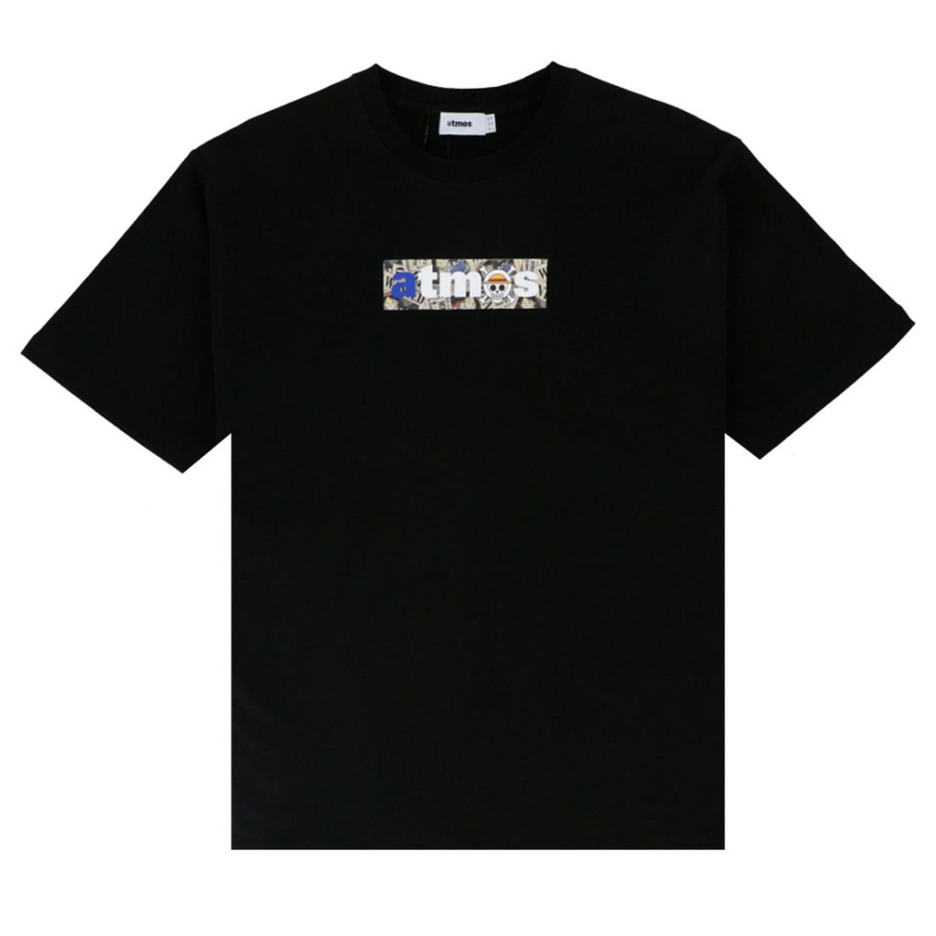 เสื้อยืดผู้ชาย ATMOS x ONEPIECE WANTED POSTER LOGO T-SHRTS [ลิขสิทธิ์แท้][รหัส : MA23S-TS071 / MS23S-TS070 ]
