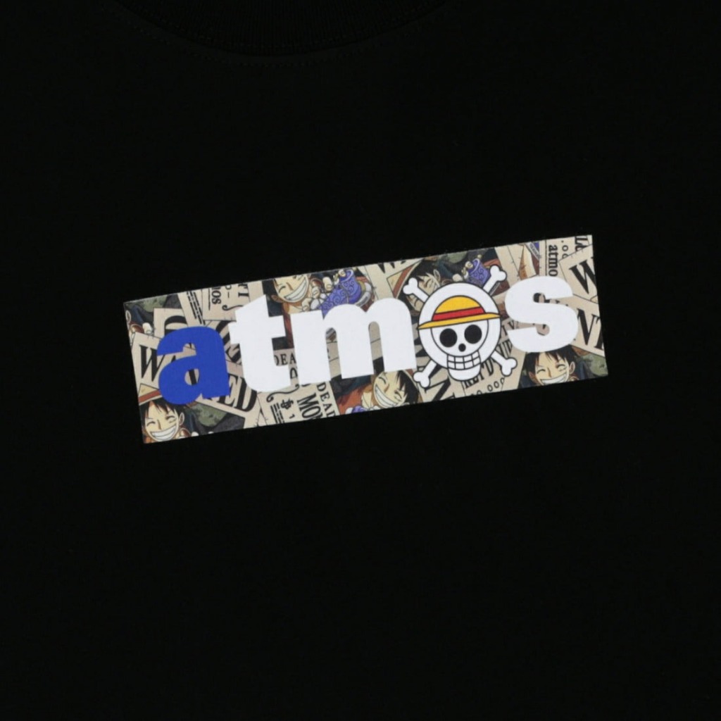 เสื้อยืดผู้ชาย ATMOS x ONEPIECE WANTED POSTER LOGO T-SHRTS [ลิขสิทธิ์แท้][รหัส : MA23S-TS071 / MS23S-TS070 ]