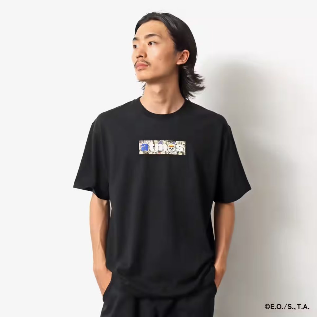 เสื้อยืดผู้ชาย ATMOS x ONEPIECE WANTED POSTER LOGO T-SHRTS [ลิขสิทธิ์แท้][รหัส : MA23S-TS071 / MS23S-TS070 ]