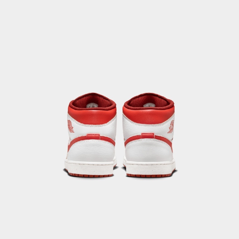 รองเท้าผู้ชาย รองเท้าลำลอง Nike AIR JORDAN 1 MID 'DUNE RED' [ลิขสิทธิ์แท้ NIKE ป้ายไทย] [รหัส FJ3458 160 ]