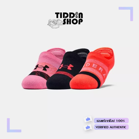 ถุงเท้า Under Amour Ultra Lo Training Socks 3-Pack แพค 3 คู่ [ลิขสิทธิ์แท้ Under Amour Thailand] [รหัส :1351784 691 ]