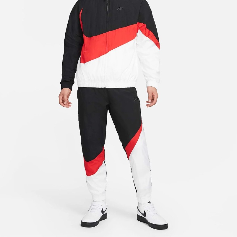 กางเกงขายาว ผ้าร่ม มีซับใน Nike NSW HBR PANT WVN STMT Men รหัส AR9895 011  ลิขสิทธิ์แท้ NIKE ป้ายไทย