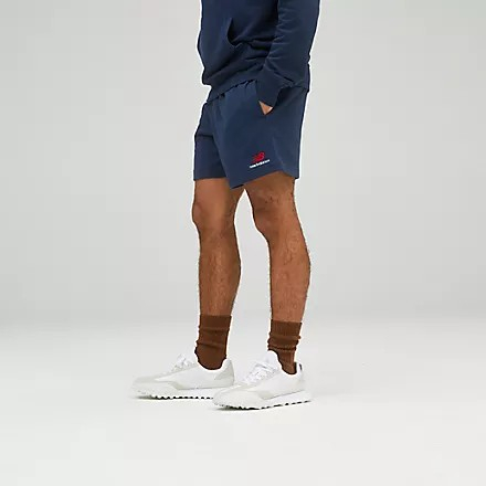 กางเกงขาสั้น NEW BALANCE Uni-ssentials French Terry Short  [ ลิขสิทธิ์แท้ ป้ายไทย ] [รหัส US21500SAH / NGO ]