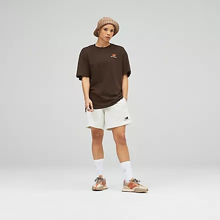 กางเกงขาสั้น NEW BALANCE Uni-ssentials French Terry Short  [ ลิขสิทธิ์แท้ ป้ายไทย ] [รหัส US21500SAH / NGO ]