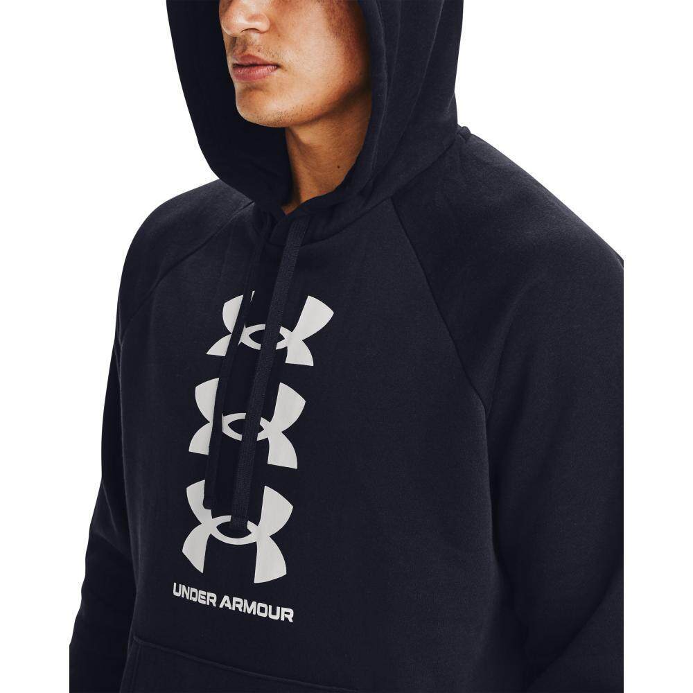 เสื้อฮู้ด Under Armour Mens Rival Fleece Multilogo Short Sleeve Hoodie ลิขสิทธิ์แท้ รหัส 1357069 / 1357094
