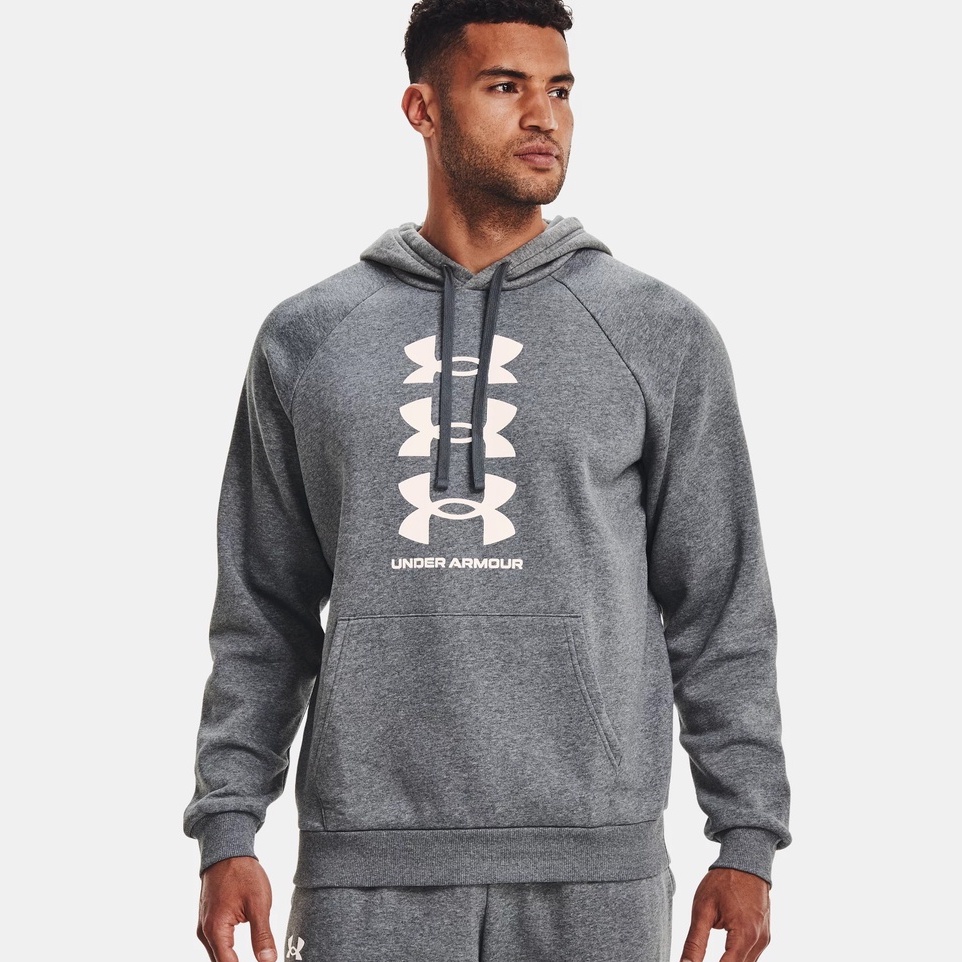 เสื้อฮู้ดแขนยาว Under Armour Men's Rival Fleece Multilogo Short Long Hoodie [ลิขสิทธิ์แท้][รหัส : 1357094 001 / 012 ]