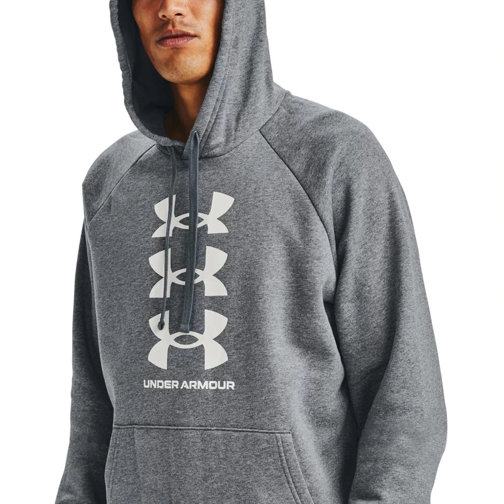 เสื้อฮู้ดแขนยาว Under Armour Men's Rival Fleece Multilogo Short Long Hoodie [ลิขสิทธิ์แท้][รหัส : 1357094 001 / 012 ]