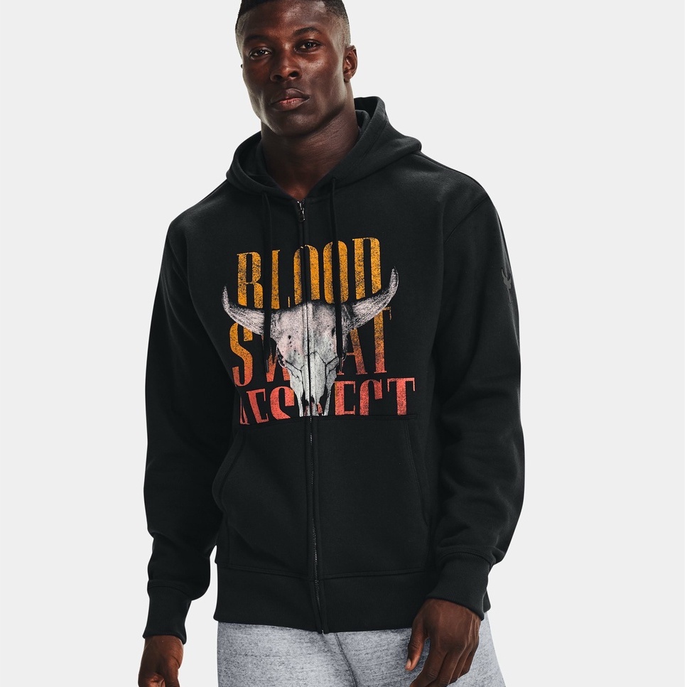 เสื้อฮู้ดแขนยาว Under Armour Mens Project Rock Originators Full Zip Hoodie ลิขสิทธิ์แท้ รหัส 1367104 001