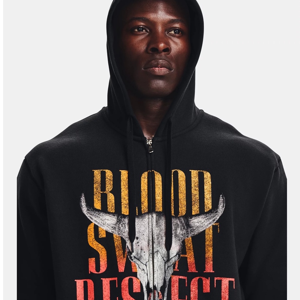 เสื้อฮู้ดแขนยาว Under Armour Mens Project Rock Originators Full Zip Hoodie ลิขสิทธิ์แท้ รหัส 1367104 001