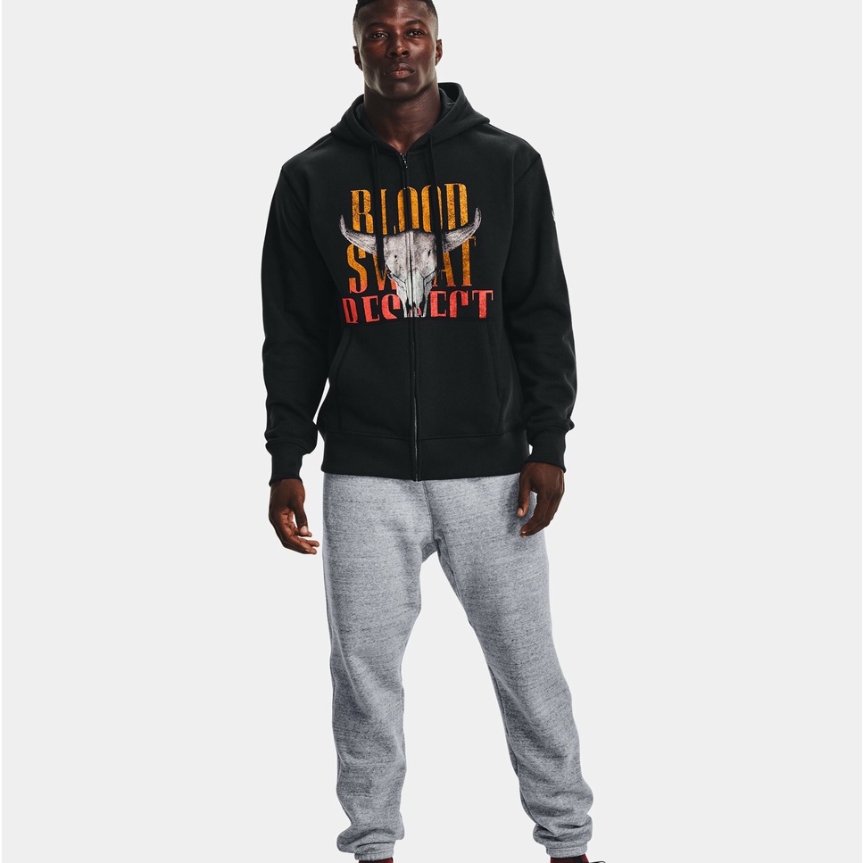 เสื้อฮู้ดแขนยาว Under Armour Mens Project Rock Originators Full Zip Hoodie ลิขสิทธิ์แท้ รหัส 1367104 001