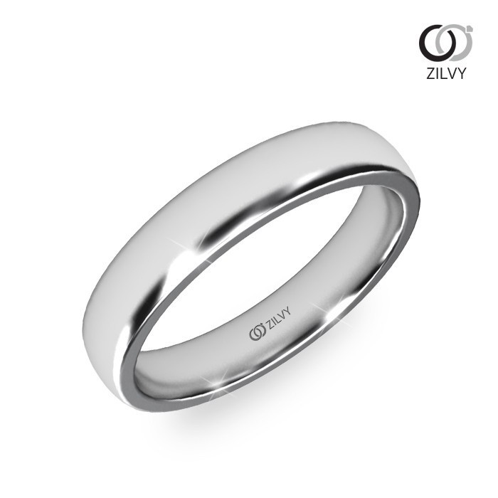 Zilvy Pakorn - แหวนชาย White Gold  3MM(BR225)