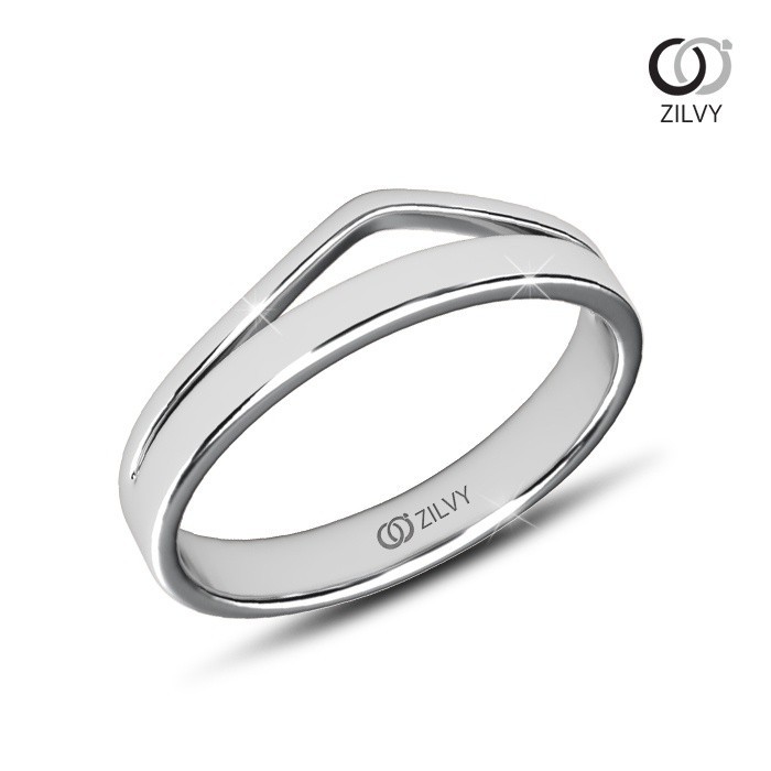 Zilvy Minimal Ring - แหวนคู่เพชรน้ำร้อย (BR499/GR1405)