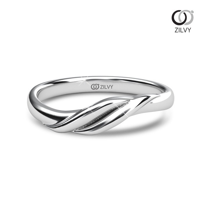 Zilvy Minimal Ring - แหวนคู่เพชรน้ำร้อย (BR512/GR1448)