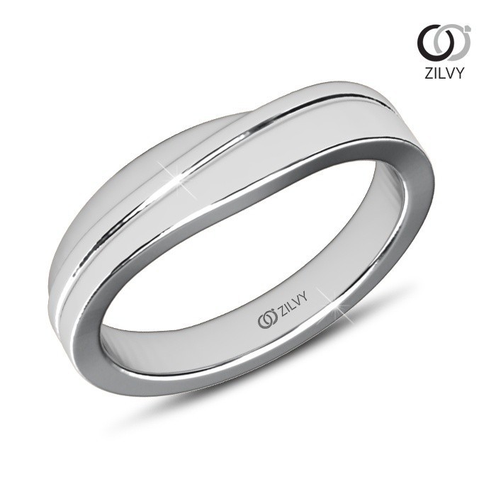 Zilvy Minimal Ring - แหวนคู่เพชรน้ำร้อย (BR554/GR1425)