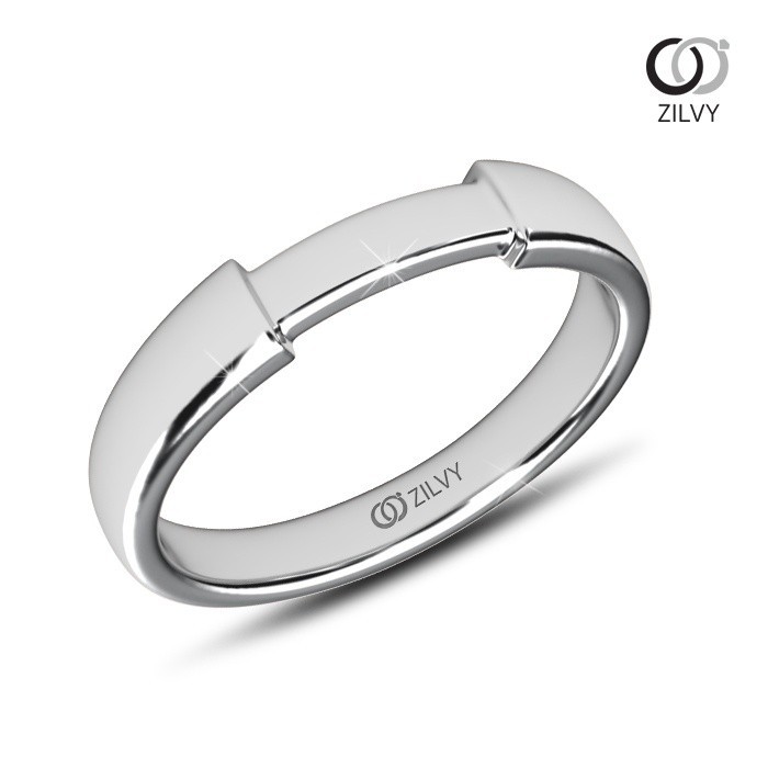 Zilvy Minimal Ring - แหวนคู่เพชรน้ำร้อย (BR509/GR1446)