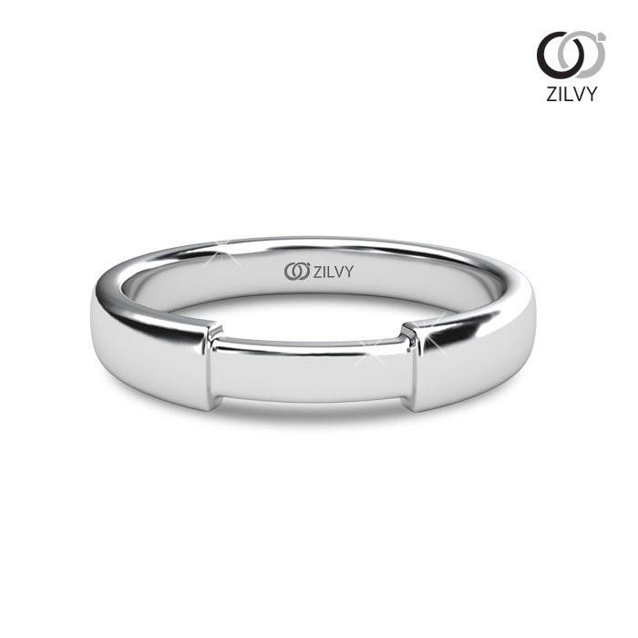Zilvy Minimal Ring - แหวนคู่เพชรน้ำร้อย (BR509/GR1446)