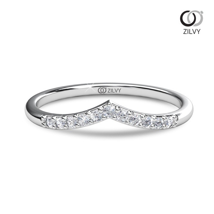 Zilvy Minimal Ring - แหวนคู่เพชรน้ำร้อย (BR510/GR1447)