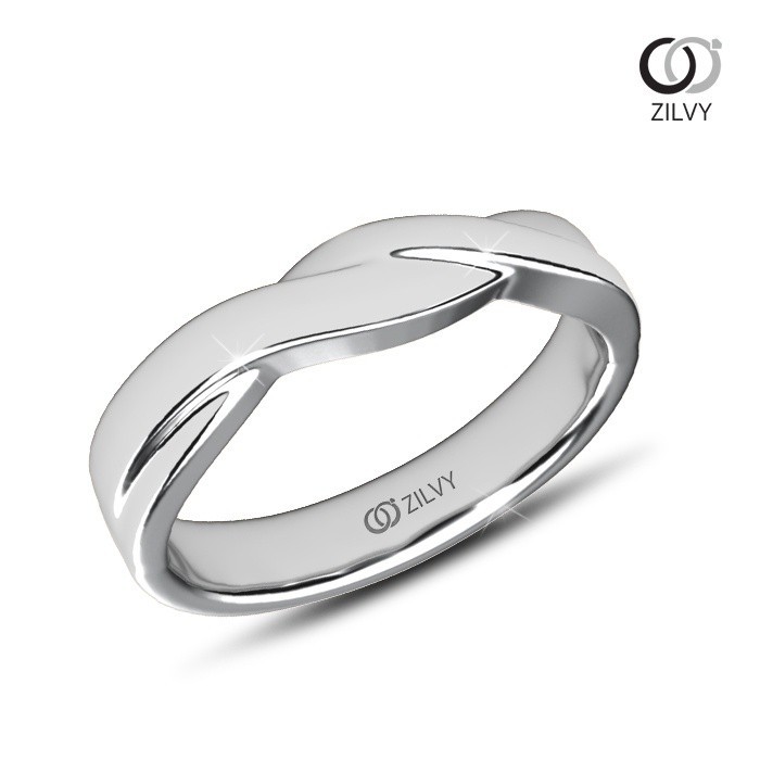 Zilvy Minimal Ring - แหวนคู่เพชรน้ำร้อย (BR501/GR1336)