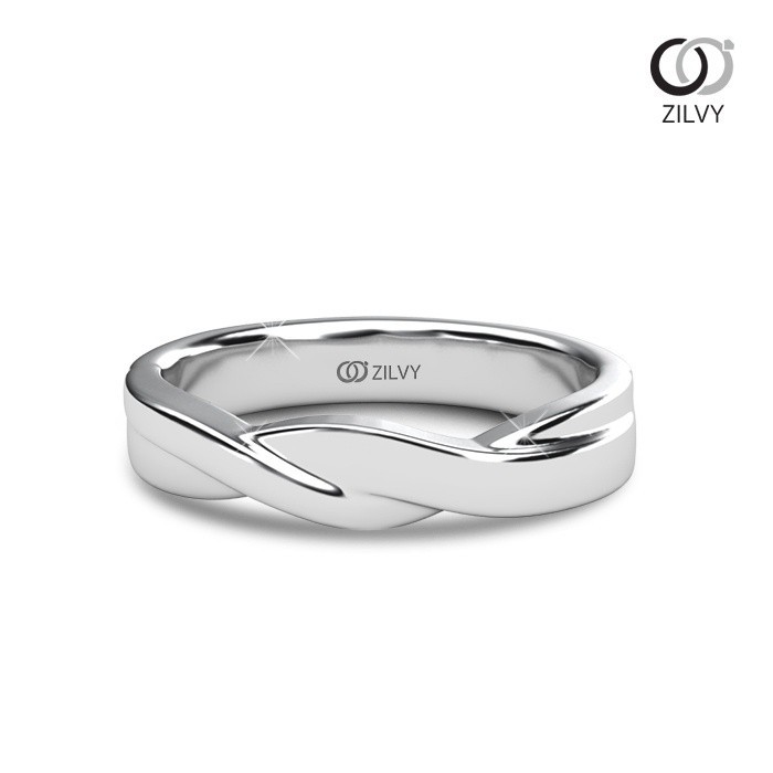 Zilvy Minimal Ring - แหวนคู่เพชรน้ำร้อย (BR501/GR1336)