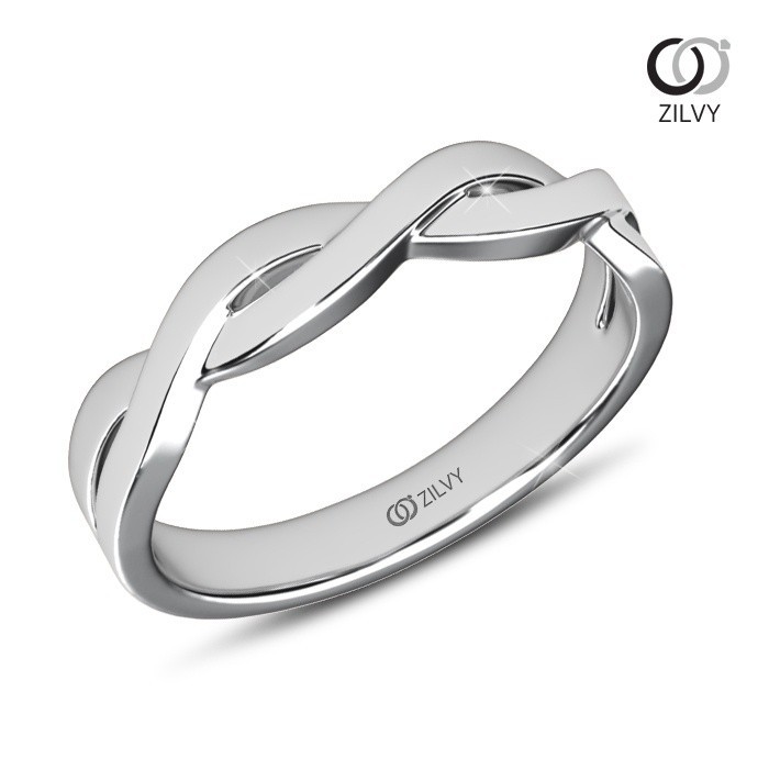 Zilvy Minimal Ring - แหวนคู่เพชรน้ำร้อย (BR521/GR1105)