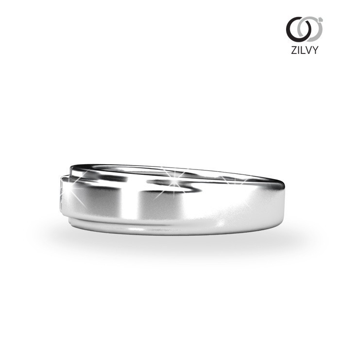 Zilvy - แหวนชายเพชรน้ำร้อย 0.05 กะรัต (BR188)