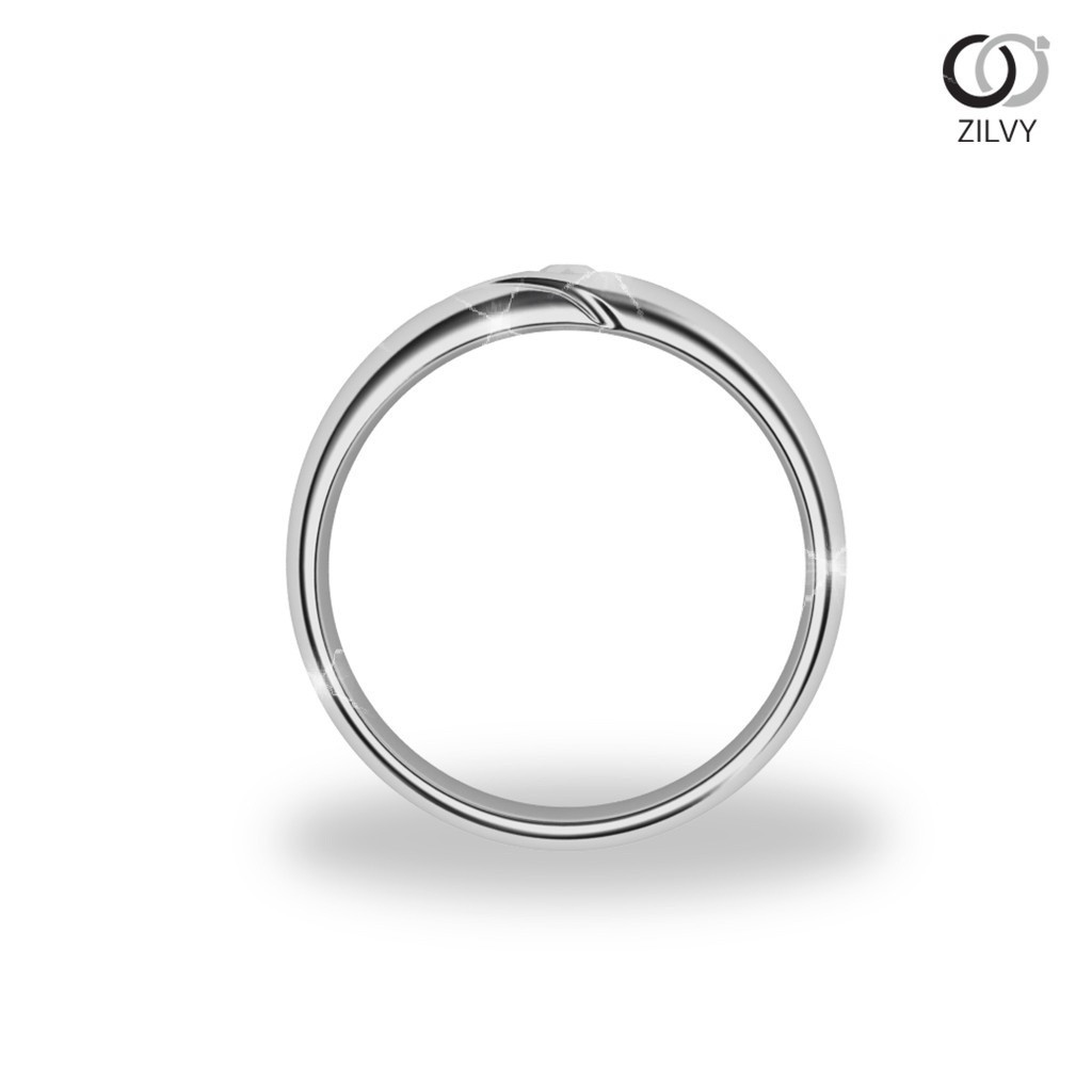 Zilvy - แหวนชายเพชรน้ำร้อย 0.10 กะรัต (BR163)