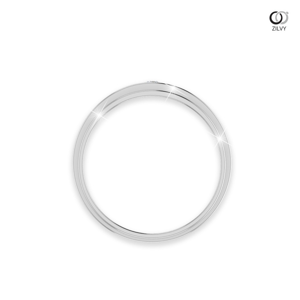 Zilvy - แหวนชายเพชรน้ำร้อย 0.10 กะรัต (BR107)