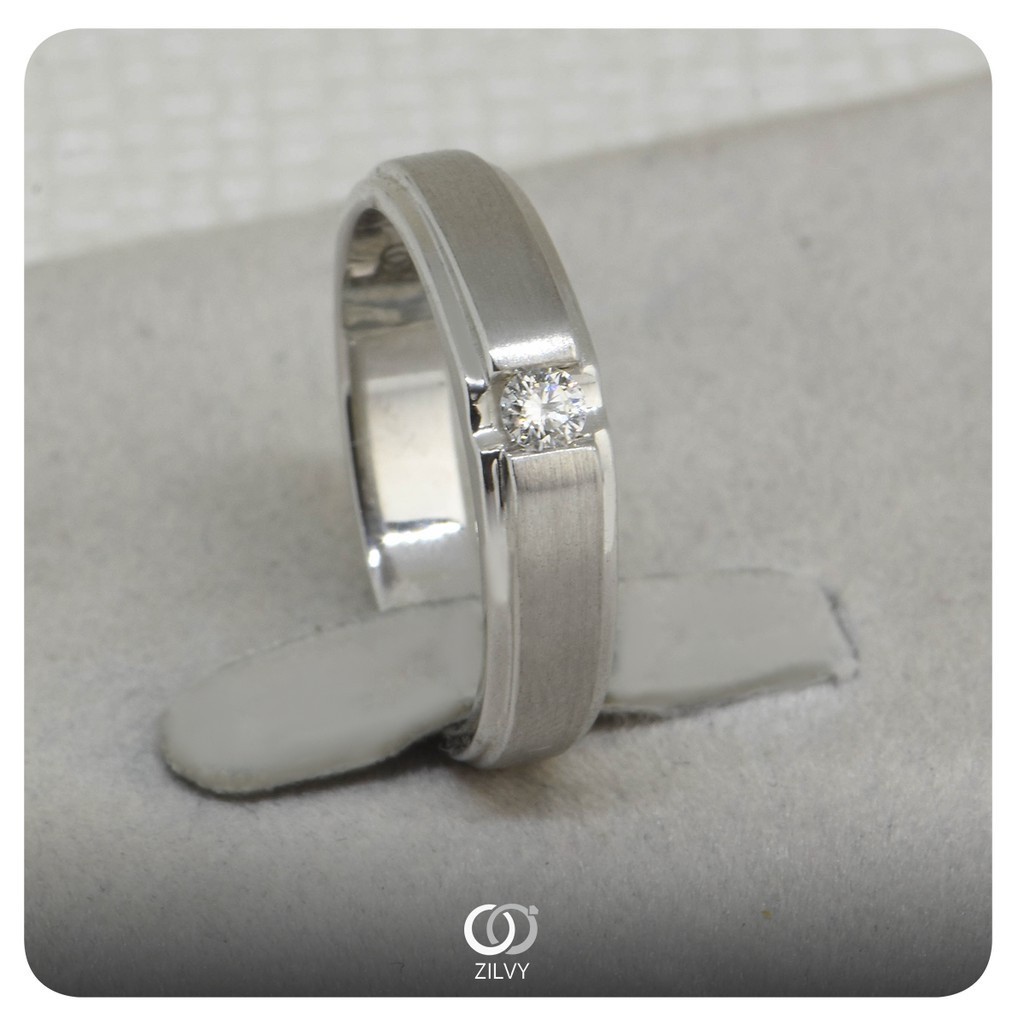 Zilvy - แหวนเพชรชาย 0.20 กะรัต(BR362)