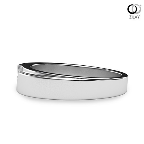 Zilvy แหวนชายเพชรน้ำร้อย 0.10 กะรัต (BR079)