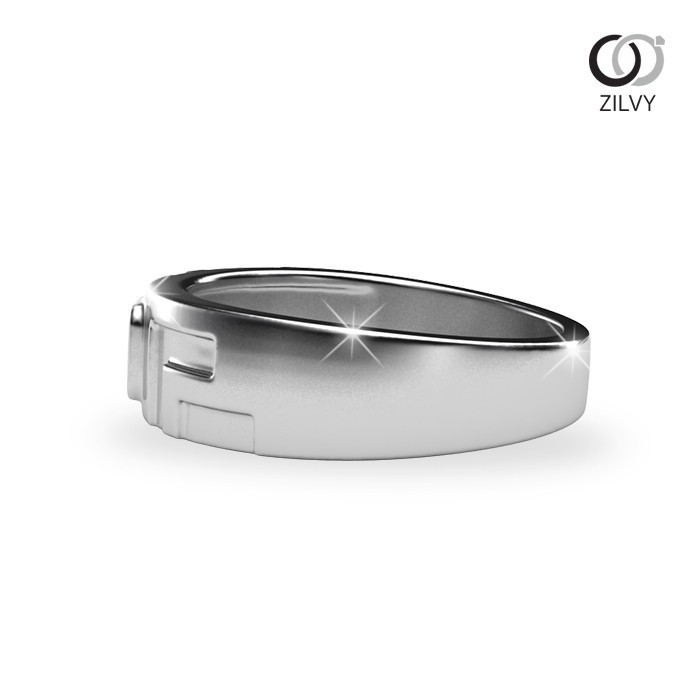 Zilvy - แหวนชายเพชรน้ำร้อย 0.05 กะรัต (BR155)
