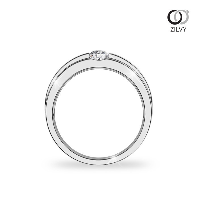 Zilvy - แหวนชายเพชรน้ำร้อย 0.30 กะรัต (BR137)