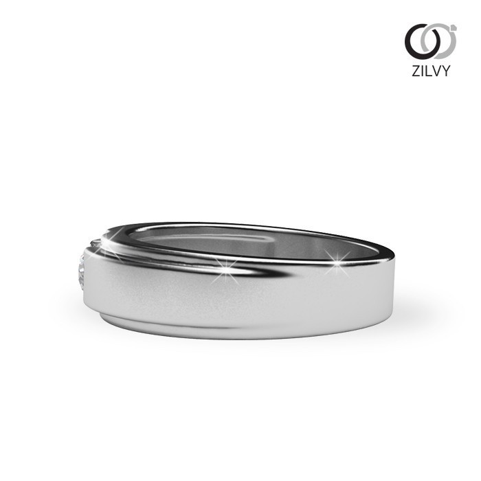 Zilvy - แหวนชายเพชรน้ำร้อย 0.30 กะรัต (BR137)
