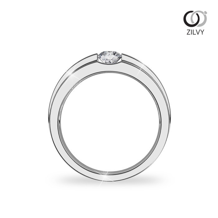 Zilvy - แหวนชายเพชรน้ำร้อย 0.30 กะรัต (BR170)