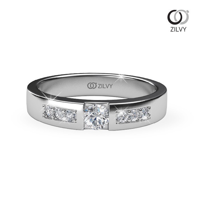 Zilvy - แหวนชายเพชรน้ำร้อย 0.32 กะรัต (BR152)