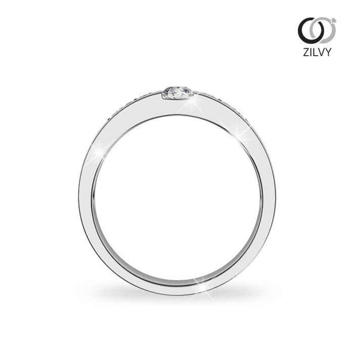 Zilvy - แหวนชายเพชรน้ำร้อย 0.32 กะรัต (BR152)