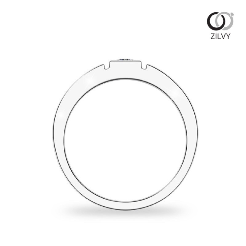 Zilvy แหวนเพชรชายน้ำร้อย 0.07 กะรัต (BR379)