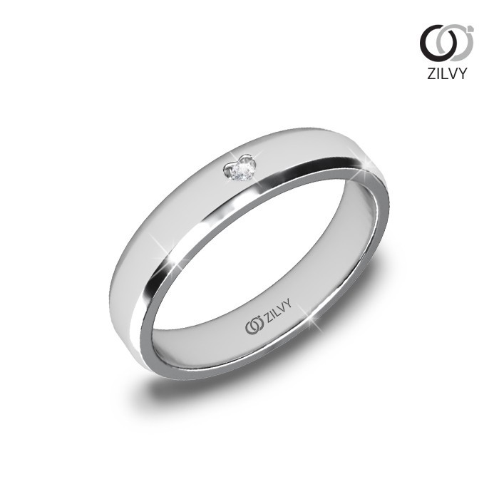 Zilvy - แหวนชายเพชรน้ำร้อย 0.03 กะรัต (BR138)