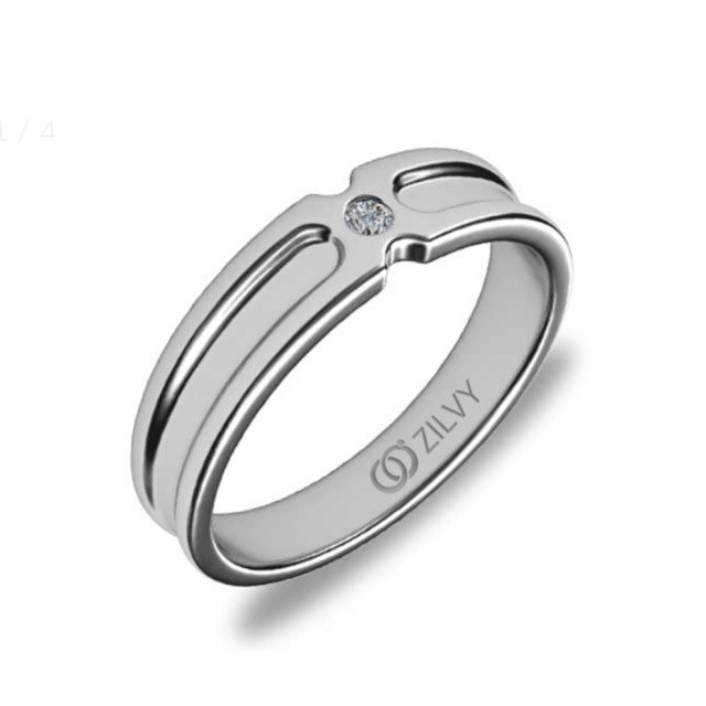 Zilvy -  แหวนเพชรชาย 0.03 กะรัต (BR147)