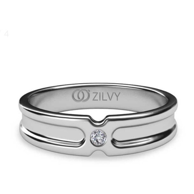 Zilvy -  แหวนเพชรชาย 0.03 กะรัต (BR147)