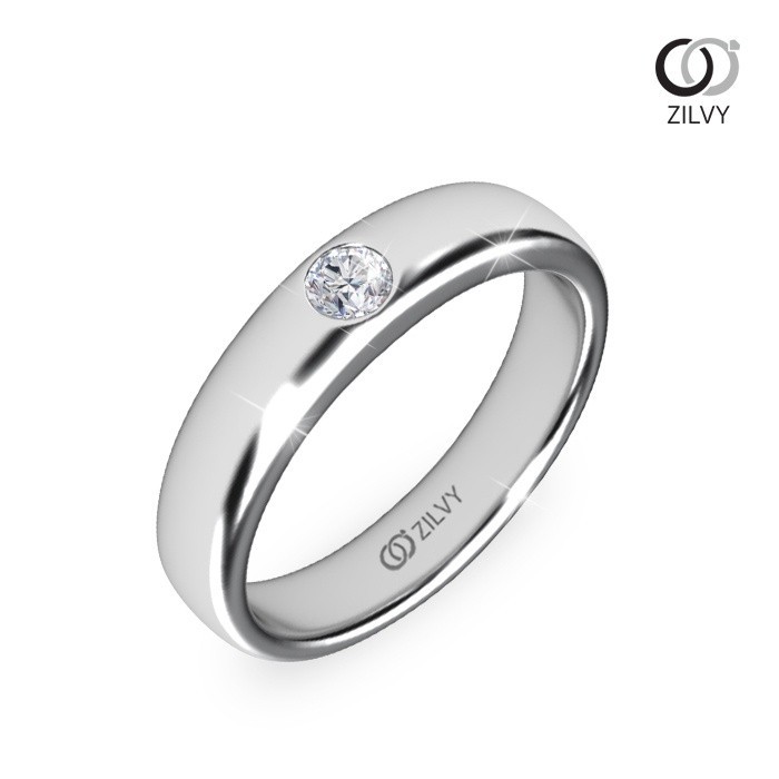 Zilvy - แหวนชายเพชรน้ำร้อย 0.10 กะรัต (GR219)