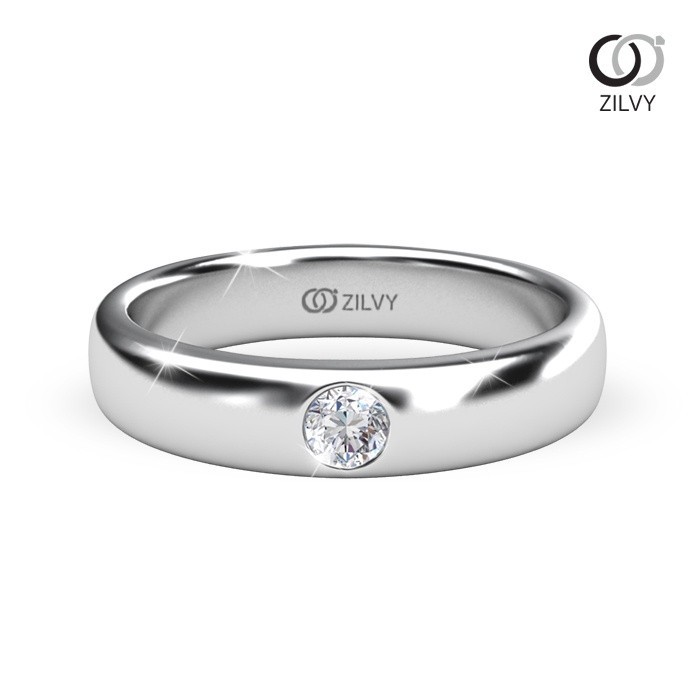 Zilvy - แหวนชายเพชรน้ำร้อย 0.10 กะรัต (GR219)