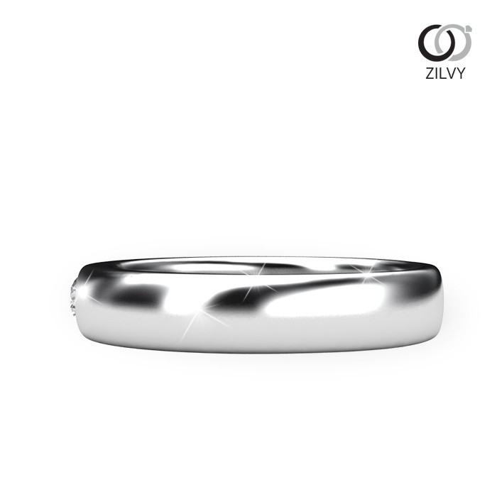 Zilvy - แหวนชายเพชรน้ำร้อย 0.10 กะรัต (GR219)